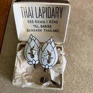 Fashion jewelry vintage earrings‎ from Thailand 1950’s